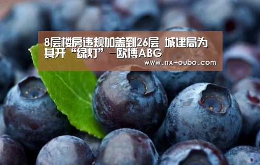 8层楼房违规加盖到26层 城建局为其开“绿灯”-欧博ABG(图1) 欧博平台